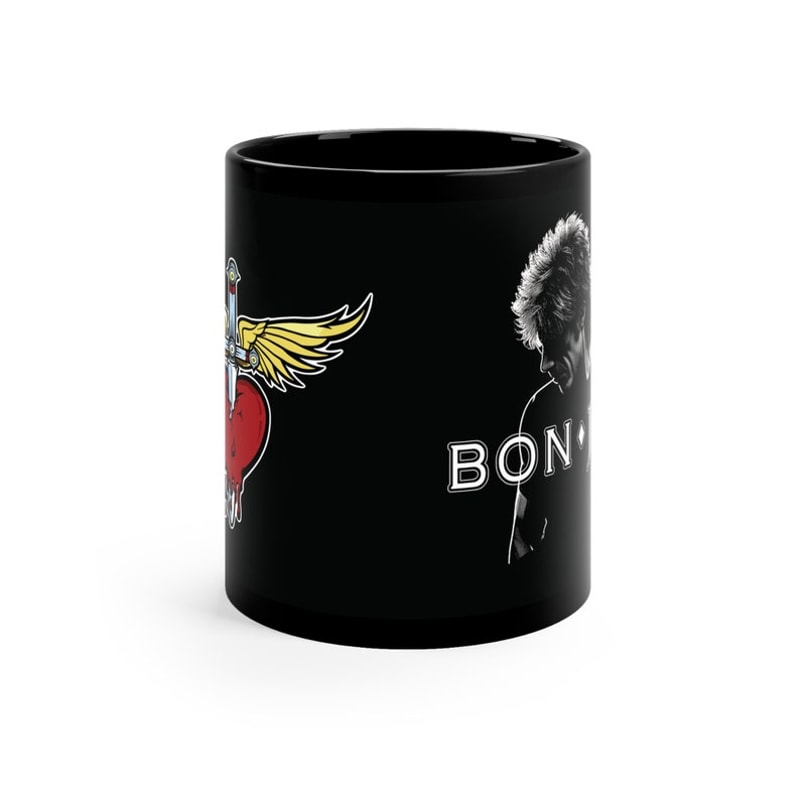 Bon Jovi Rock Icon Mug - High-Contrast Image of Jon Bon Jovi - Perfect Gift for Bon Jovi Fans 11oz Black Mug2.jpg