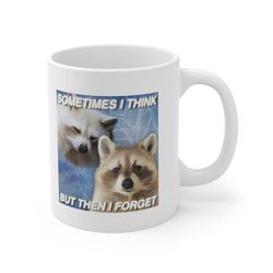 Funny Raccoon Meme Ceramic Mug 11oz Trash Panda Meme