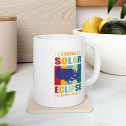 Total solar eclipse 2024 coffee mug 11oz 15oz,Coffee mug solar eclipse 2024,Solar eclipse 2024 Coffee mug gift,Astronomy