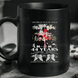 Depeche Mode World Tour 2024 Mug, Memento Mori 1980 – 2024 Coffee Mug, Depeche Mode 44 Years Ceramic Mug