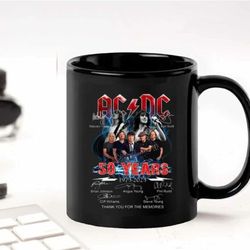 AC DC 50 Years Anniversary 1973 2023 The Memories Coffee Mug