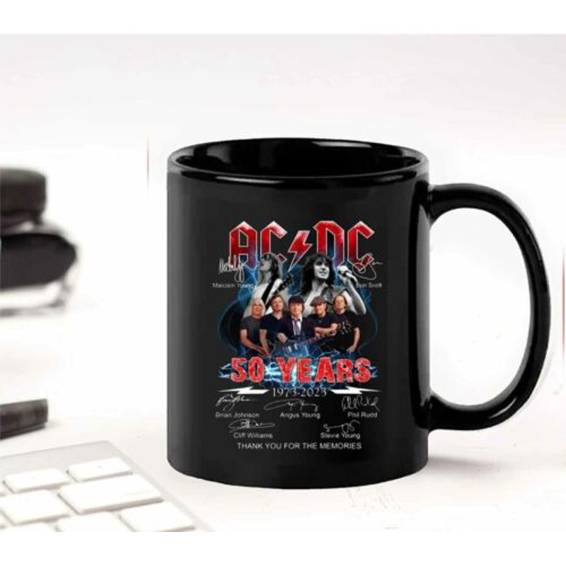 AC DC 50 Years Anniversary 1973 2023 The Memories Coffee Mug1.jpg