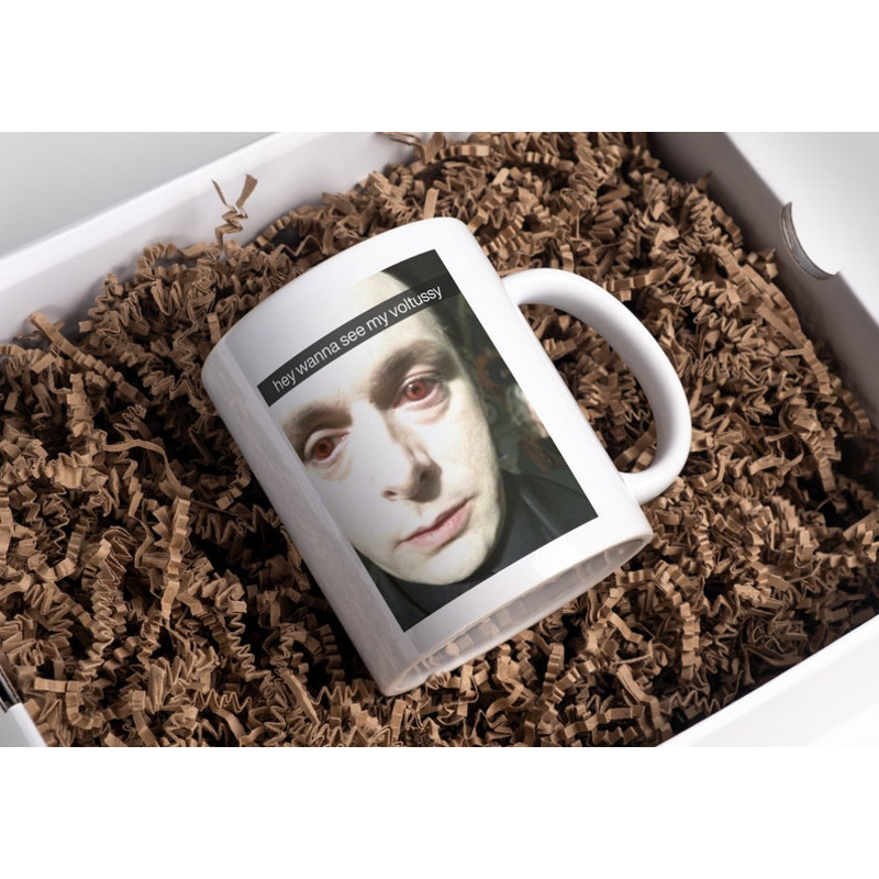 Wanna See My Voltussy Vampire Snap Funny Meme Large White Ceramic Coffee Mug Robert Pattinson1.jpg
