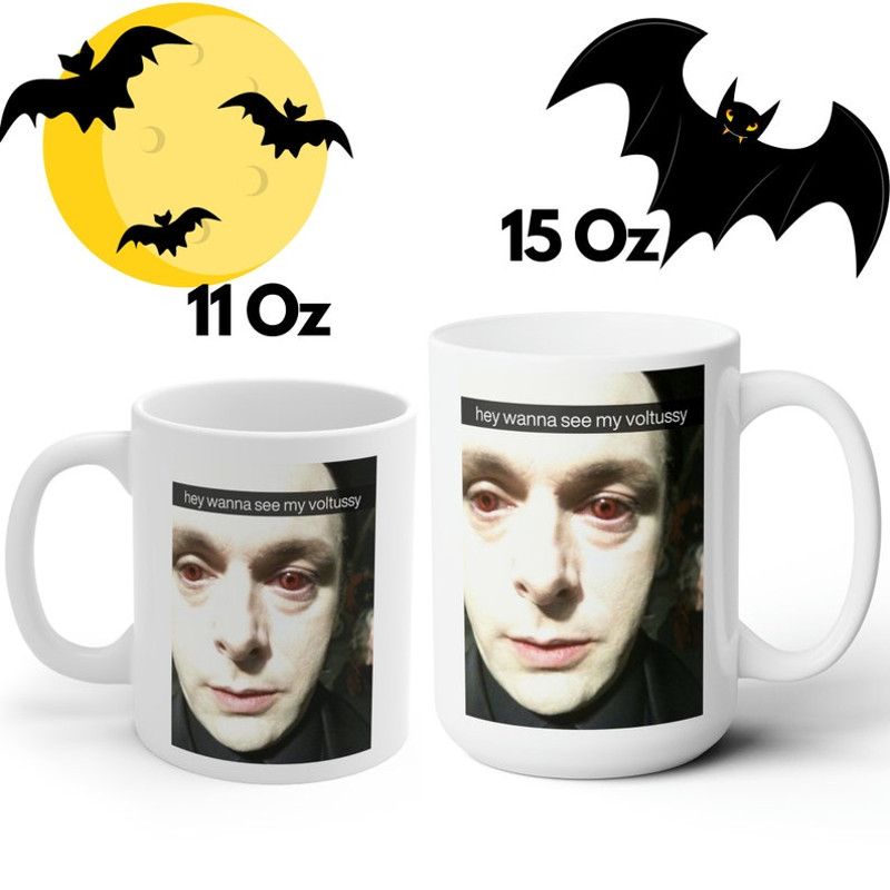Wanna See My Voltussy Vampire Snap Funny Meme Large White Ceramic Coffee Mug Robert Pattinson2.jpg