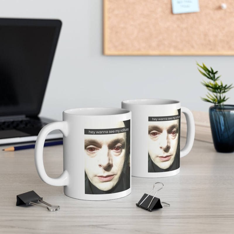 Wanna See My Voltussy Vampire Snap Funny Meme Large White Ceramic Coffee Mug Robert Pattinson4.jpg
