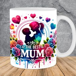 The Best Mum Mother And Son Mug Wrap 11oz & 15oz Mug