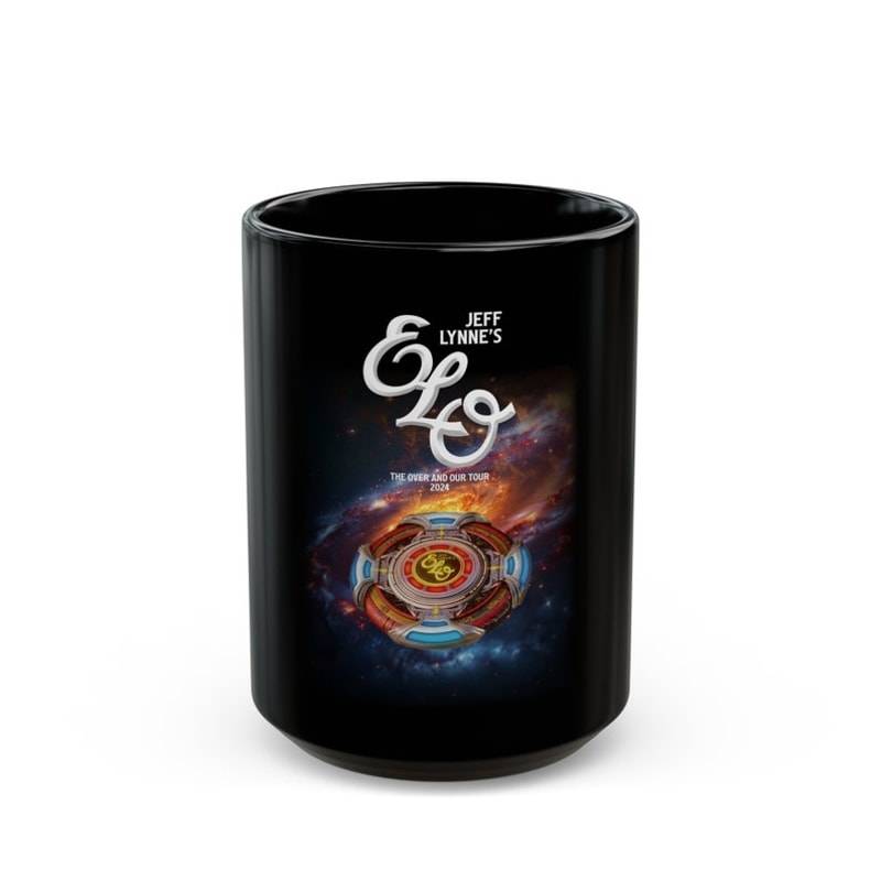 Jeff Lynne's Over and Out Tour 2024 Black Coffee Mug (11oz, 15oz)1.jpg