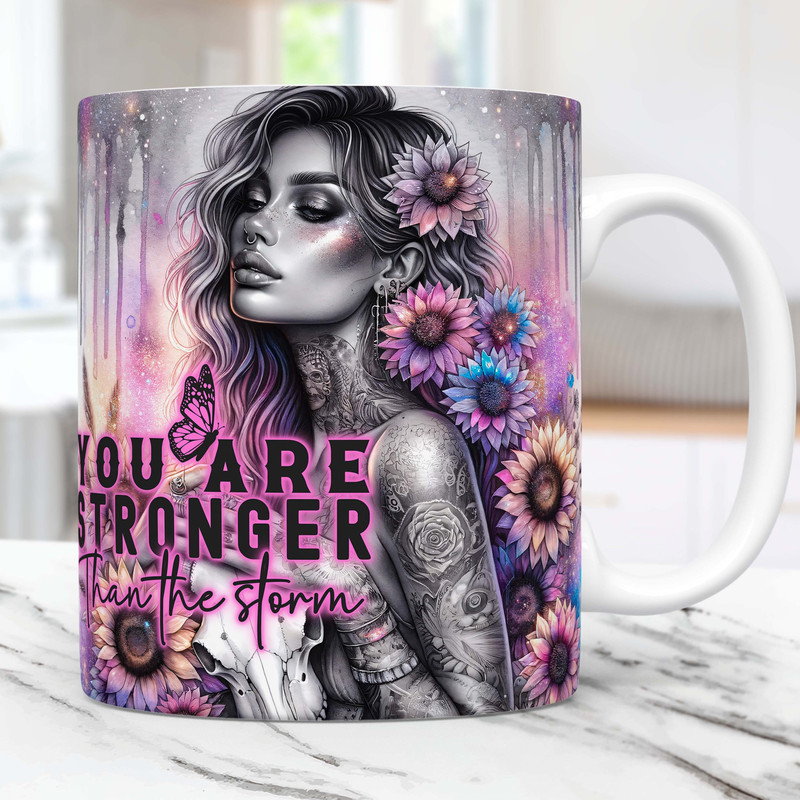 Daily Affirmations Mug Wrap Sublimation Mug Design Templates PNG, Motivational 11oz & 15oz Snarky Funny Mug PNG, Digital Download.jpg