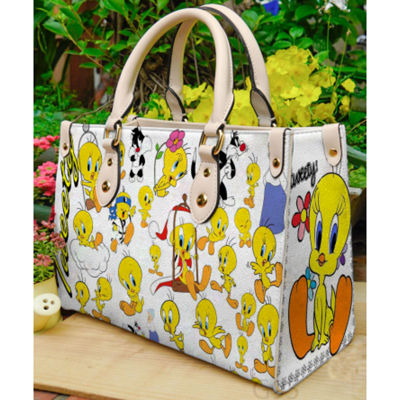 Tweety Bird Leather Handbag2.png