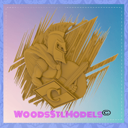 3d model stl file for cnc router laser & 3d printer spartan