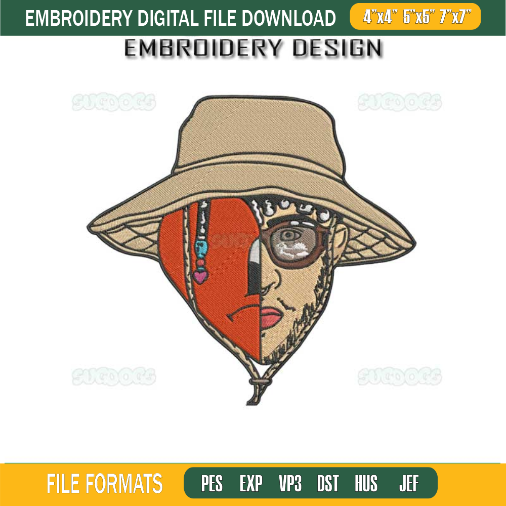 Bad Bunny Un Verano Sin Ti Embroidery Design File, Bad Bunny Halloween Embroidery Design File.jpg