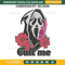 Call Me Scream Embroidery Design File, Ghost Call Me Embroidery Design File.jpg