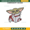Christmas Baby Alien Santa Embroidery Design File, Christmas Baby Yoda Embroidery Design File.jpg