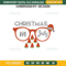 Christmas In July Embroidery Design File, Santa Hat Sunglasses Embroidery Design File.jpg