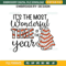 Christmas Tree Cake Embroidery Design File, It's The Most Wonderful Time Of The Year Christmas Tree Cake Embroidery Design File.jpg