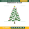 Dinosaur Christmas Tree Embroidery Design File, Tree Rex Embroidery Design File.jpg