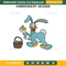 Easter Donald Duck Embroidery Design #1.jpg