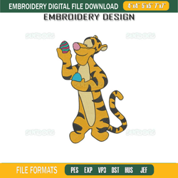 easter tigger embroidery design