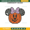 Halloween Pumpkin Minnie Embroidery Design File, Halloween Minnie Embroidery Design File.jpg