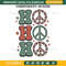 Ho Ho Ho Christmas Embroidery Design File, Christmas Hippie Santa Embroidery Design File.jpg