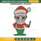 Jason Voorhees Christmas Hat Embroidery Design File, Jason Voorhees Halloween Embroidery Design File.jpg