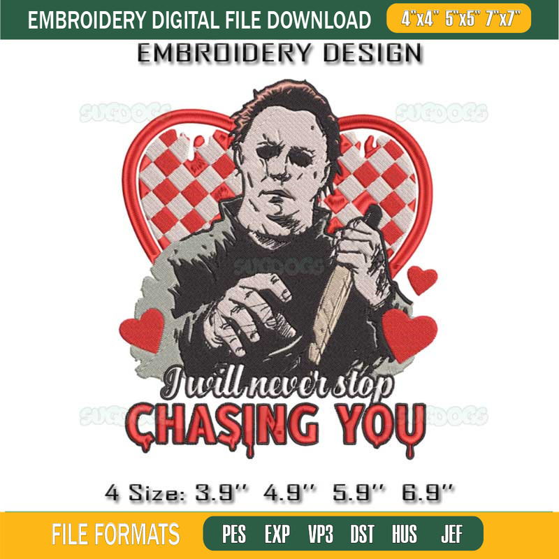 Michael Myers I Will Never Stop Chasing You Embroidery.jpg