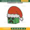 Minecraft Creeper Santa Embroidery Design File, Christmas Minecraft Embroidery Design File.jpg