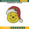Pooh Bear Face Christmas Embroidery Design File,  The Pooh Christmas Embroidery Design File.jpg