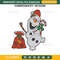 Snowman Santa Christmas Embroidery Design File, Snowman Christmas Embroidery Design File.jpg