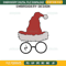 Sorting Hat Harry Christmas Embroidery Design File, Harry Potter Santa Hat Embroidery Design File.jpg