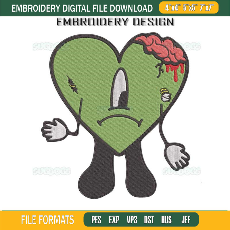 Spooky Benito Embroidery Design File, Spooky Bad Bunny Embroidery Design File.jpg