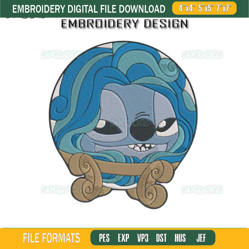 Stitch Haunted Mansion Crystal Ball Embroidery Design File, Stitch Crystal Ball Embroidery Design File.jpg