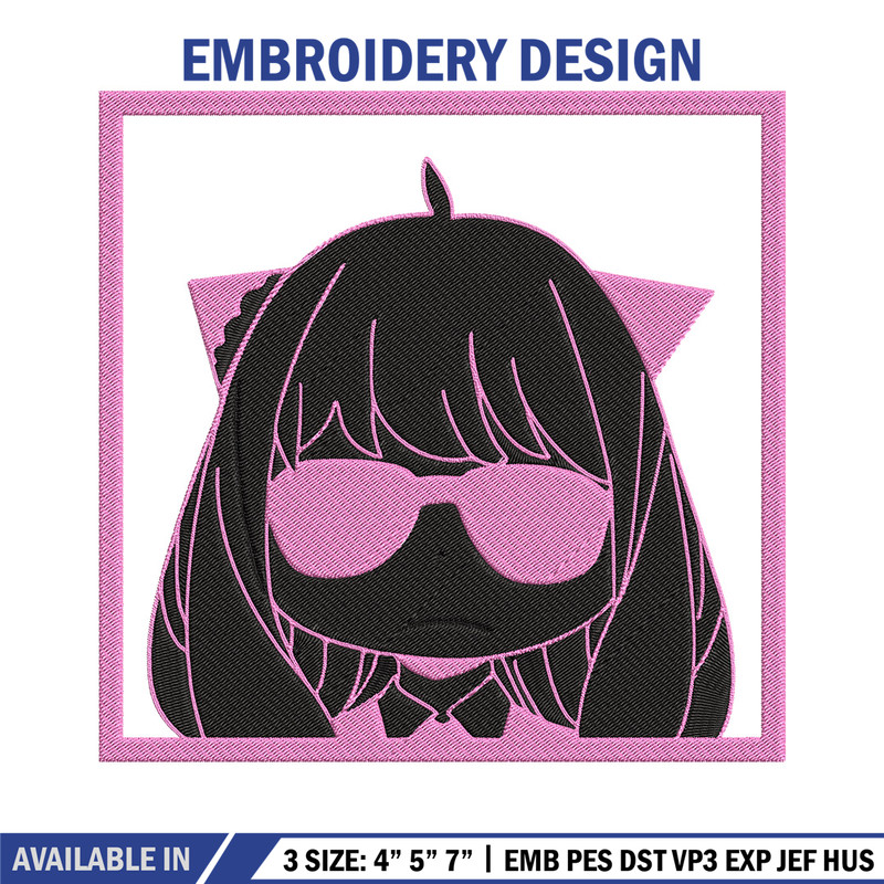 Anya box Embroidery Design, Spy x family Embroidery, Embroidery File, Anime Embroidery, Anime shirt, Digital download.jpg