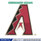 Arizona Diamondbacks Embroidery Design, Logo Embroidery, MLB Embroidery, Embroidery File, Logo shirt, Digital download..jpg
