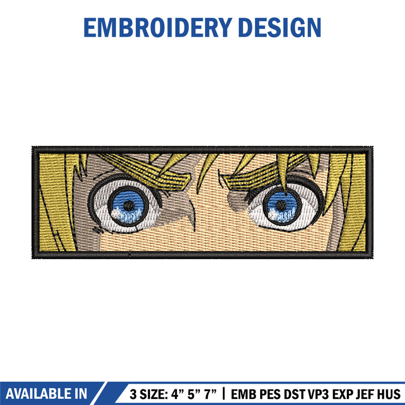 Armin eyes embroidery design, Aot embroidery, Anime design, Embroidery shirt, Embroidery file, Digital download.jpg