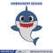 Baby Shark Embroidery Design, Shark Embroidery, Embroidery File, Embroidery design, Digital download..jpg