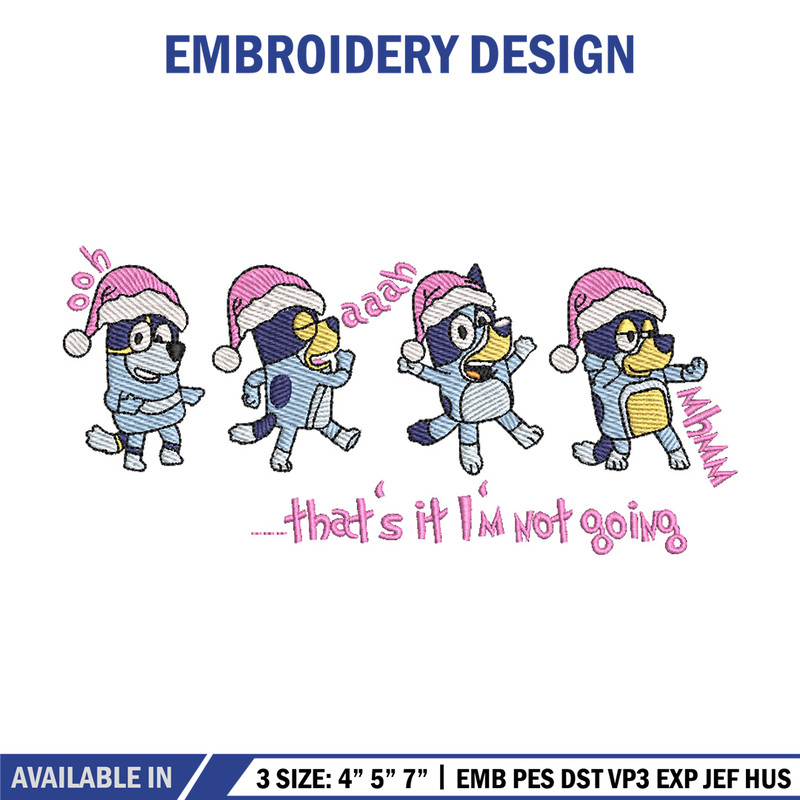Bluey dance embroidery design, Bluey embroidery, Chrismas design, Embroidery file, Embroidery shirt,Digital download.jpg