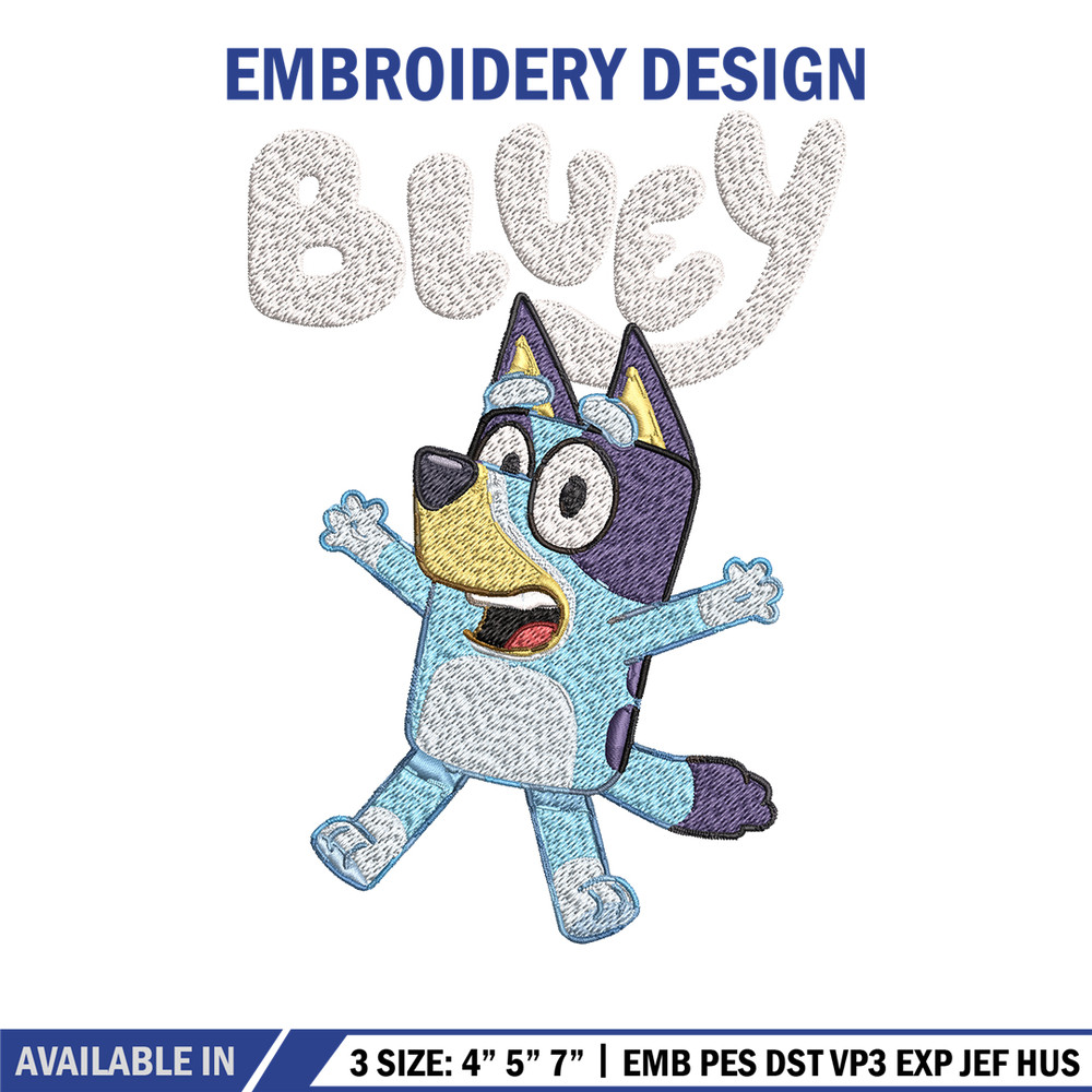 Bluey Embroidery, Bluey Cartoon Embroidery, cartoon Embroidery, cartoon shirt, Embroidery File, Instant download..jpg