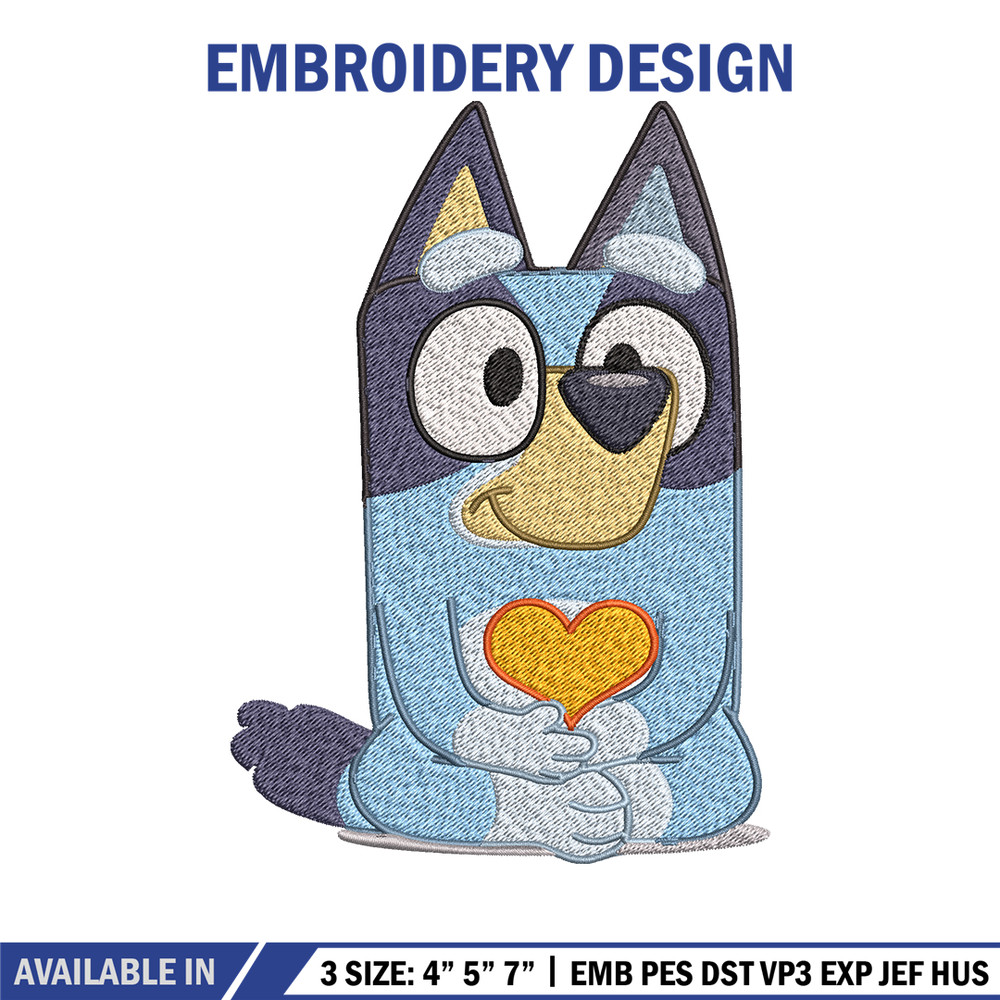 Bluey Embroidery, Bluey Cartoon Embroidery, cartoon Embroidery, Embroidery File, cartoon shirt, digital download..jpg