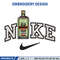 Bottle x nike logo embroidery design, Nike embroidery, Embroidery file, Embroidery shirt, Nike design, Digital download 1.jpg