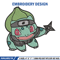Bulbasaur ninja embroidery design, Pokemon embroidery, Anime design, Embroidery file, Digital download, Embroidery shirt.jpg
