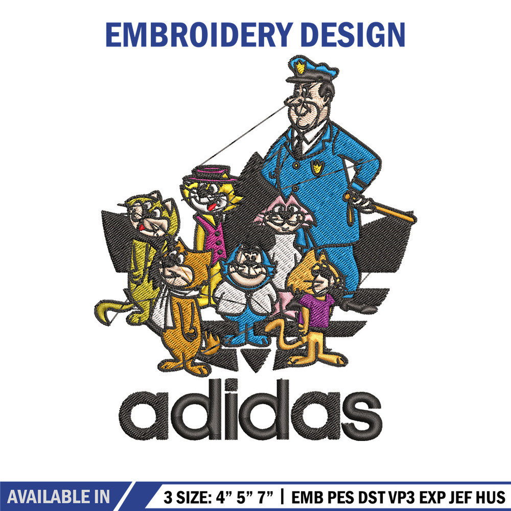 Cartoon cat Embroidery Design, Adidas Embroidery, Embroidery File, Cartoon Embroidery, Logo shirt, Digital download.jpg