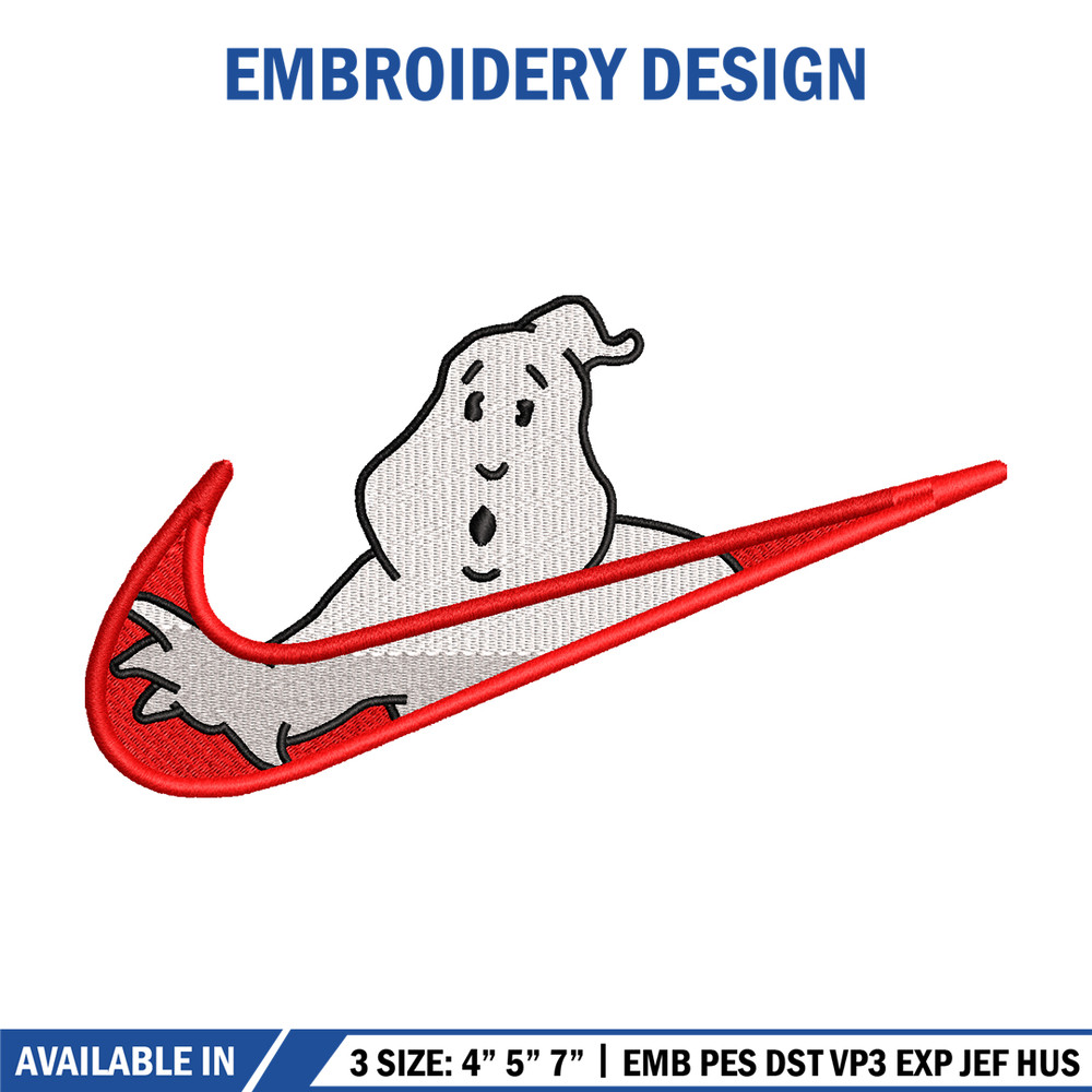 Casafantasmas nike embroidery design, Ghostbusters embroidery, nike design, movie design, movie shirt, Digital download 1.jpg
