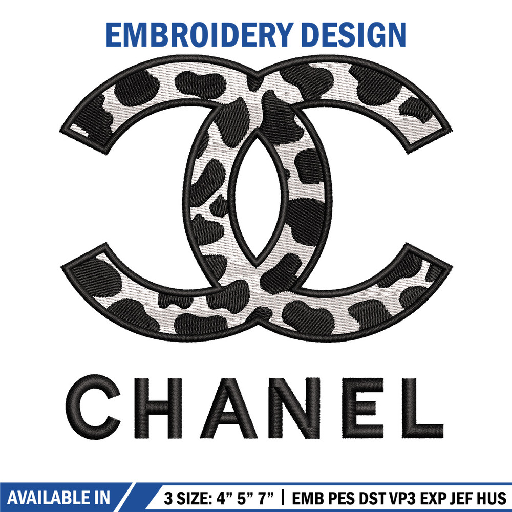 Chanel logo embroidery design, Chanel embroidery, Embroidery file, Embroidery shirt, Emb design, Digital download.jpg