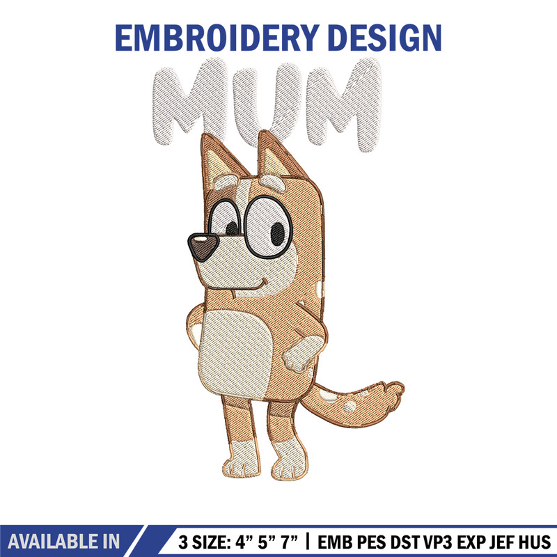 Chilli Heeler Embroidery, Bluey Cartoon Embroidery, cartoon Embroidery, Embroidery File, cartoon shirt, digital download.jpg