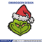 Christmas Grinch Face Embroidery design, Grinch christmas Embroidery, Embroidery File, Grinch design, Instant download..jpg