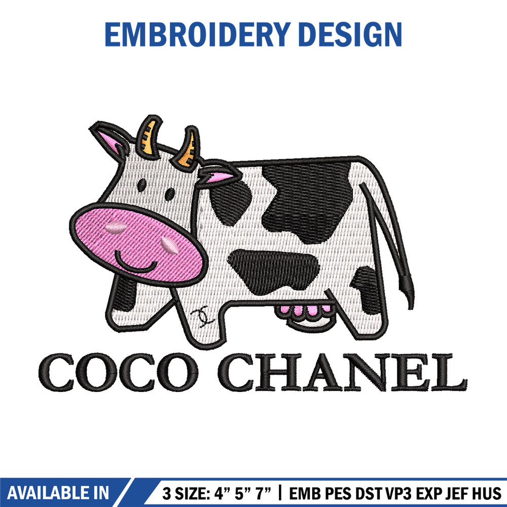 Coco chanel embroidery design, Logo embroidery, Embroidery file, Embroidery shirt, Emb design, Digital download.jpg