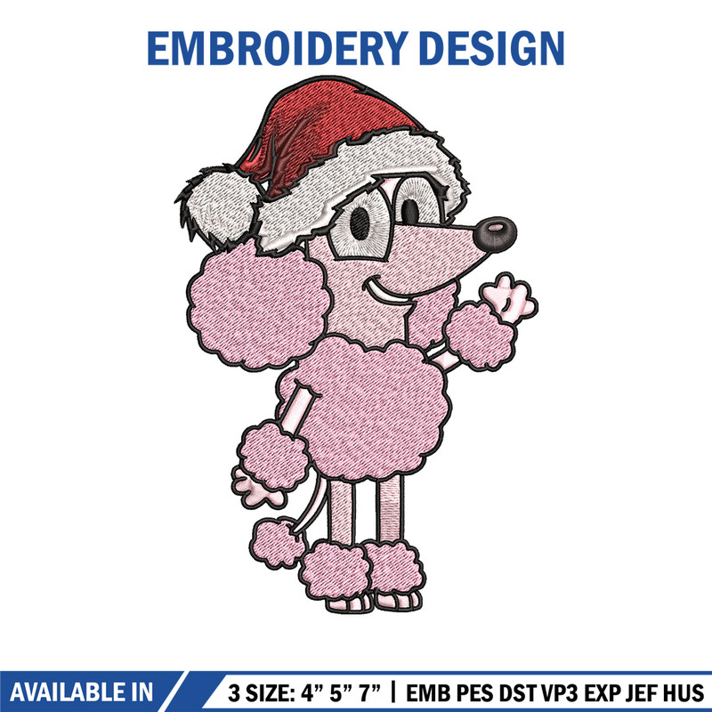 Coco chrismas hat Embroidery Design, Bluey Embroidery, Embroidery File, Brand Embroidery, Logo shirt, Digital download.jpg