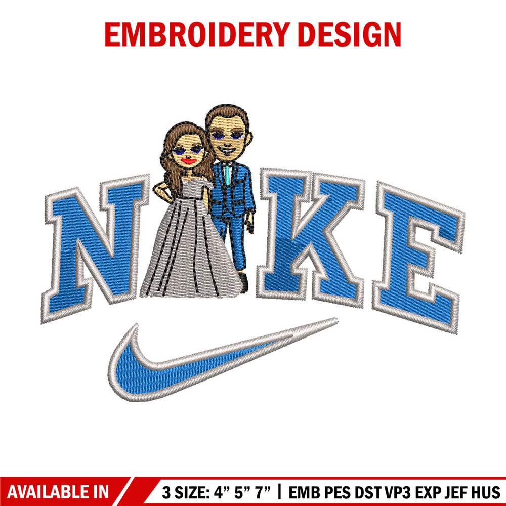 Couple x nike embroidery design, Couple embroidery, Nike design, Embroidery shirt, Embroidery file, Digital download 1.jpg