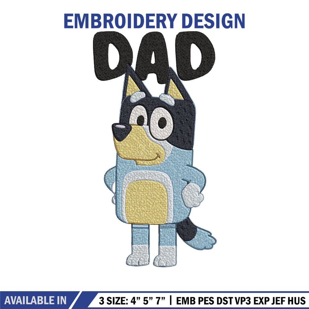 Dad bluey Embroidery, Bluey Cartoon Embroidery, cartoon Embroidery, Embroidery File, cartoon shirt, digital download.jpg